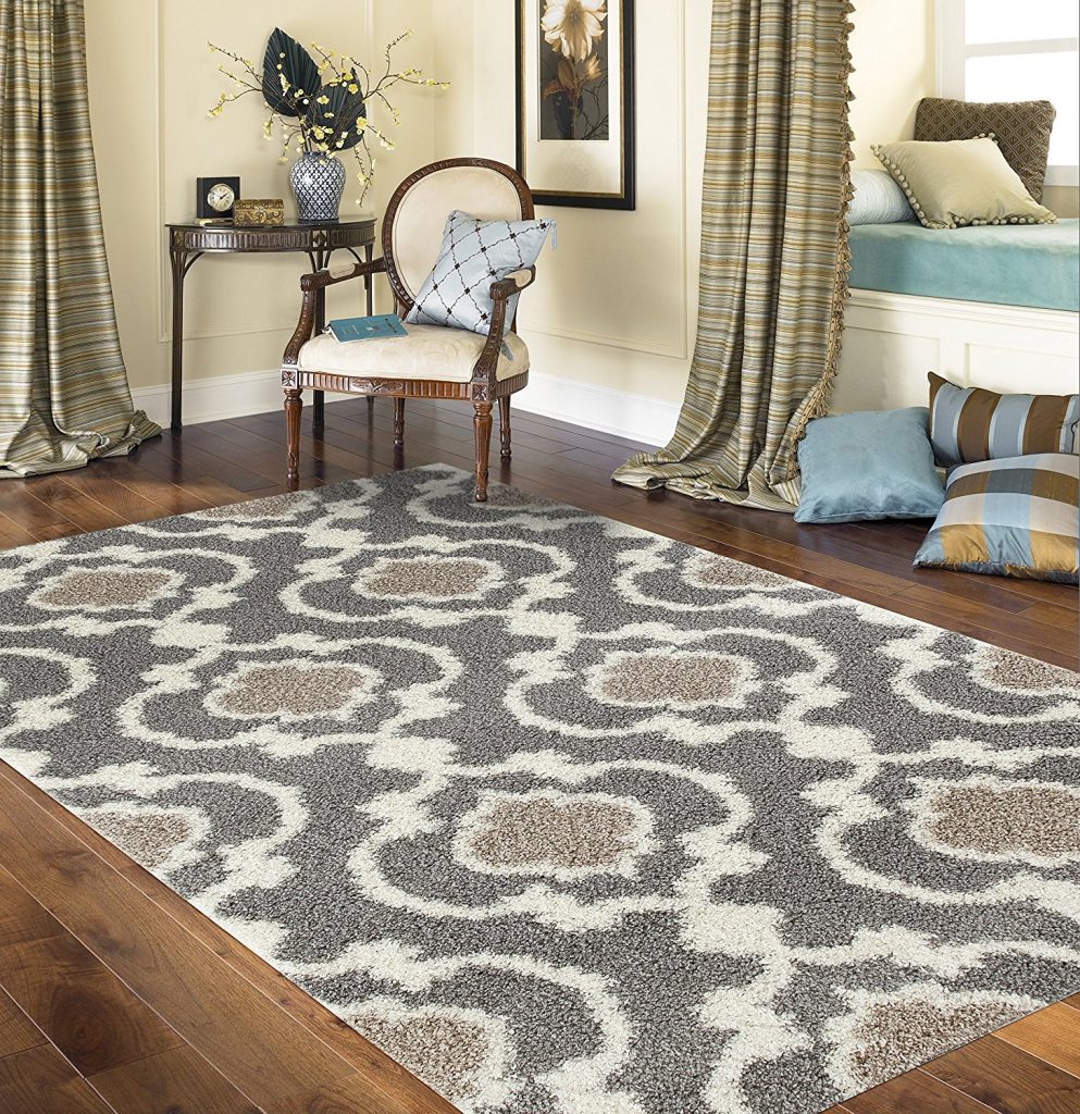 shag area rugs amazon.com: rugshop cozy moroccan trellis indoor shag area rug, 5u00273 IUXYNJX