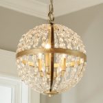 small chandeliers crystal and gold globe chandelier - small RKMPJMW