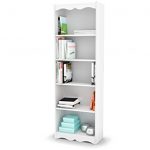 sonax hawthorn 72-inch tall bookcase, frost white ZFNAOQX