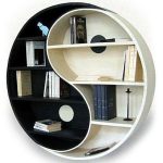 the yin yang bookshelf - cool bookshelves BKDHUZK