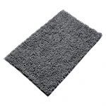 vdomus non-slip microfiber shag bathroom mat 20 x 32-inches (grey) JLDKAZG