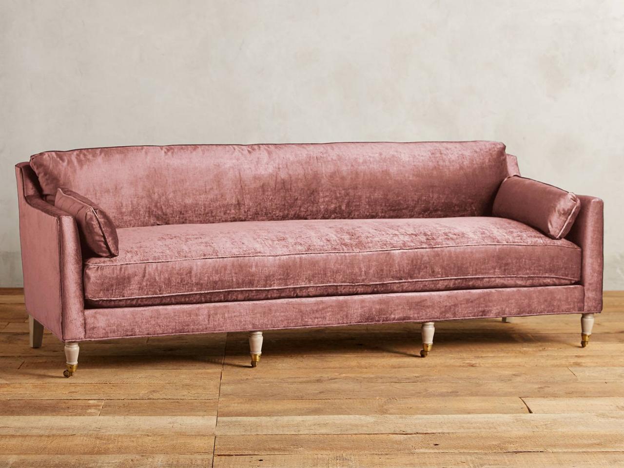 velvet sofa dusty rose sofa NCONMOV