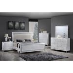 white bedroom furniture panel 4 piece bedroom set DTOVNAL