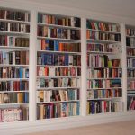 white bookshelves ... white makes the perfect contrast and if the room is done in MHFLSJF