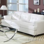 white leather sofa amazon.com: acme platinum white sofa: kitchen u0026 dining VZBEKEP