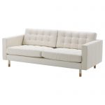 white leather sofa landskrona sofa, grann, bomstad white/wood width: 80 3/8  GDKYWIS