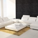 white sectional sofa modern leather sectional sofa 5005 GZZYPMI