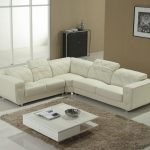 white sectional sofa v-23 TGJKOTT