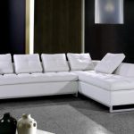 white sectional sofa white leather sectional sofa with chrome legs modern-living-room MSLNURZ