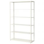 white shelf ikea fjälkinge shelving unit the shelving unit is strong and durable  because PCZUZCZ