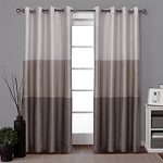 window drapes exclusive home curtains chateau striped faux silk grommet top window curtain  panel PGSZEUF