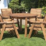 Wooden Garden Furniture wooden garden furniture hgg round wooden garden table and 4 chairs dining YOSMFDS