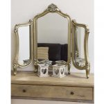 antique french style 3 way dressing table mirror GERCTIS
