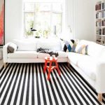 black and white rug decor striped rug header UHHFBSW