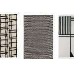 black and white rugs TOSWMFM