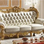carved solid wood and italian leather sofa sets 9808 ICLPXYE