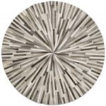 circular rugs grey cowskin 150cm diameter contemporary round rugs - quality from boconcept MYWDSEK