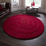 circular rugs the spiral circular rug in red is hand made in india with a OSHTBWL