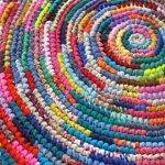 crochet rag rug ... burst of color crochet area rag rug | by mrs ginther NDRTIZZ
