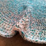 crochet rag rug how to crochet a round rag rug XCWUISF