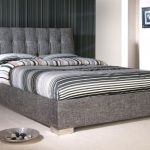 double bed frames captivating double bed frame in limelight ophelia grey fabric 4ft6 morale  home YQPVYWL