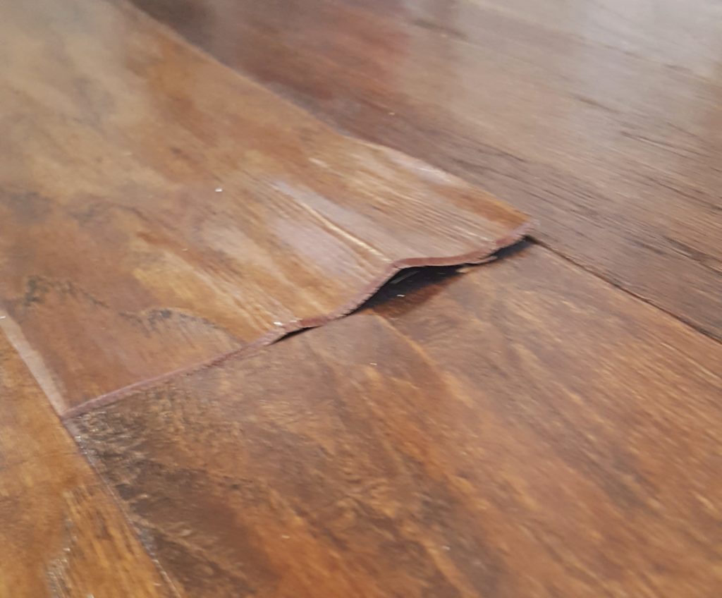 engineered hardwood floors water-damage-on-engineered-hardwood-floor VEZGKEG