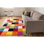 kids area rugs well woven bright geometric square multi kids area rug - 7u00279 x ... XLZNCAQ