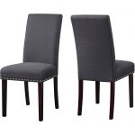 Kitchen Chairs dhi nice nail head upholstered dining chair, 2 pack, multiple colors - YTJMAUS