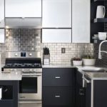 Kitchen Tile Ideas kitchen backsplash featuring industrial tile laid horizontally. RQALVKO