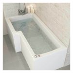 L shaped bath ceramica left handed l shaped bath 1700mm with 8 jet whirlpool RUGMRQN