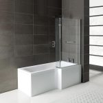 L shaped bath leda l shape shower bath 1700 x 850 with panel u0026 screen right GZMIJKB
