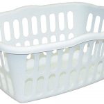 Laundry Basket amazon.com: sterilite rectangular laundry basket, white: home u0026 kitchen PSHQNTO