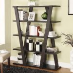 Modern Bookshelf modern bookshelf with inverted supports u0026 open shelves - bookcases by  coaster AGQUBVQ