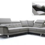 Modern Sectional Sofas divani casa gaviota modern grey fabric sectional sofa NMVBSDH