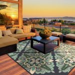 outdoor area rugs kailani contemporary blue/green indoor/outdoor area rug EUWTDRW