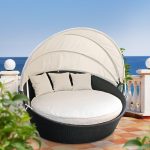 Outdoor Daybed holden canopy outdoor patio daybed with cushions VXUXWGR
