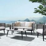 Outdoor Settings crown 4 piece lounge setting PCFLEMH
