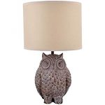 Owl Lamp creative co-op owl lamp with shade, 13 CFZMYHD