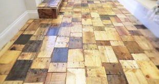 pallet wood floor our final result KIZMHNN