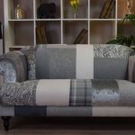 Patchwork Sofa aspen 2 seater sofa - patchwork natural grey silver - out of stock ZNZUYLI