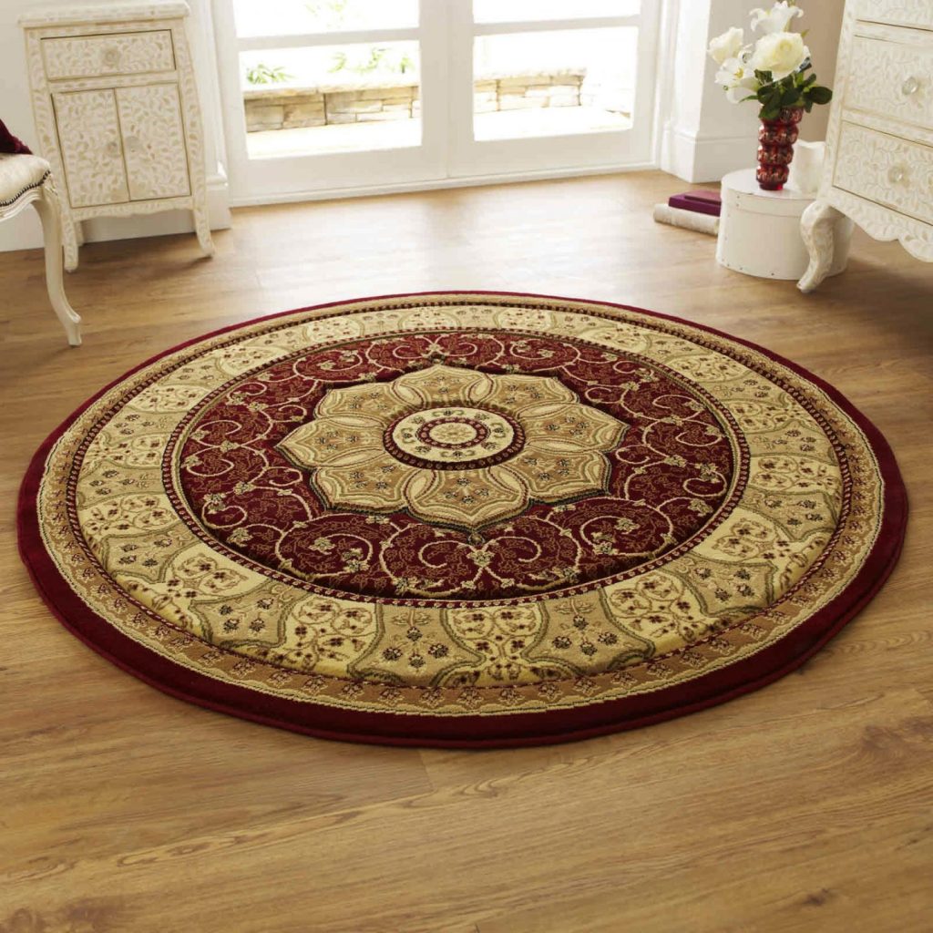 photo 2 of 5 heritage 4400 circular rugs in red (beautiful circular rugs RUONVKL
