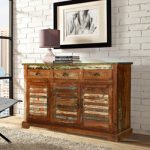 reclaimed wood furniture austin-rustic-reclaimed-wood-shutter-door-3-drawer- VJOZVOF