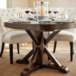 Round Pedestal Dining Table benchwright extending pedestal dining table, alfresco brown KZXDLWB