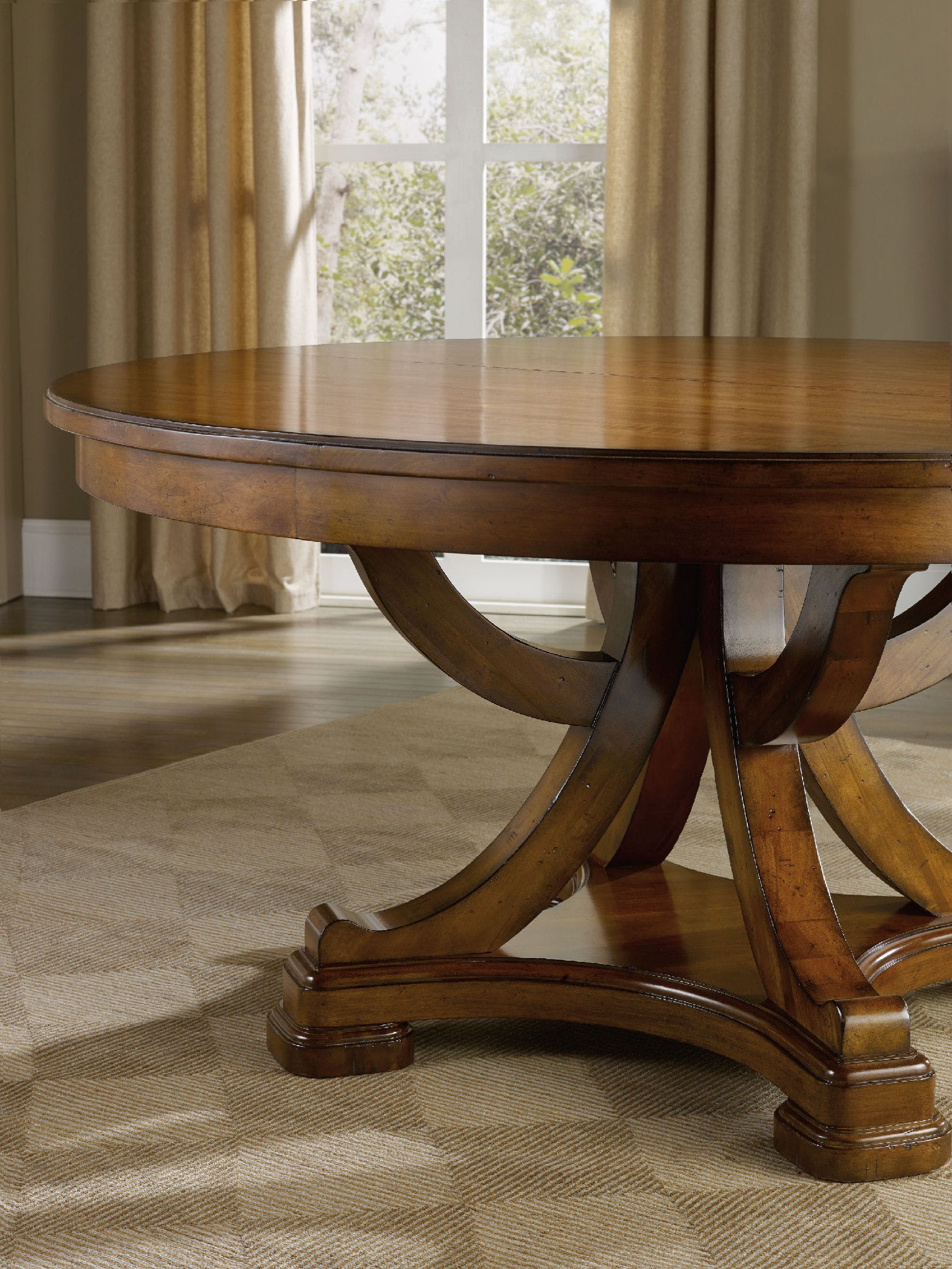 Round Pedestal Dining Table hooker furniture tynecastle round pedestal dining table with one 18 XFRBQHP