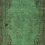 rugs usa reclaimed vintage havva overdye green rug RAGPNDS
