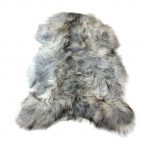 Sheepkin rugs natural undyed gray icelandic sheepskin pelt UHASZOD