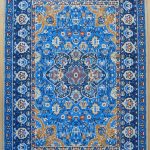 turkish rugs blue turkish rug w/persian influence in design WYOGDFD
