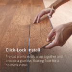 vinyl wood flooring click lock RUDOSNC