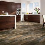 vinyl wood flooring open-plan contemporary kitchen with striking wood floor UMWAQNX