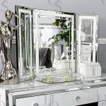 white seattle dressing table mirror ... RCDIMHR